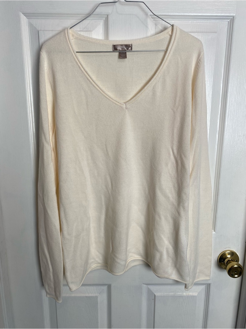 White Stag Ivory V-Neck Sweater